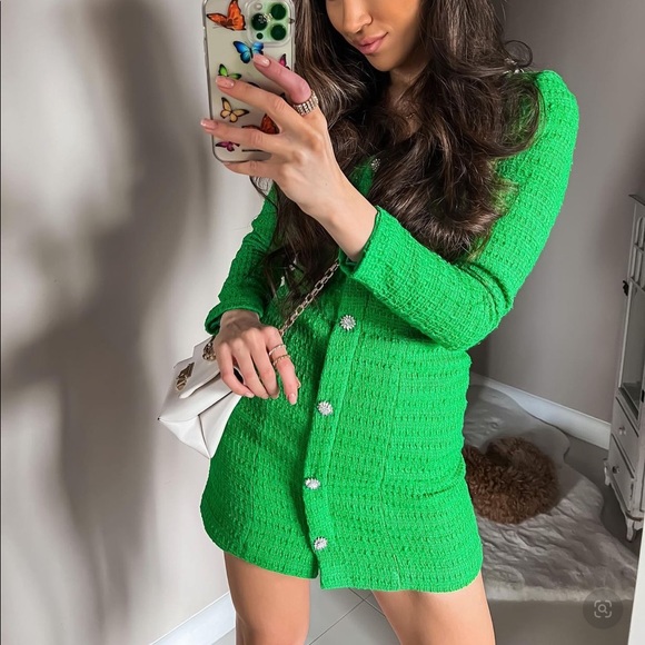Flash sale🔥Zara tweed dress bloggers fav - Picture 6 of 16